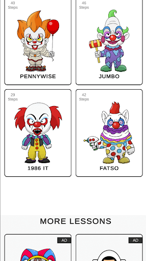 How to draw killer klowns Screen 2