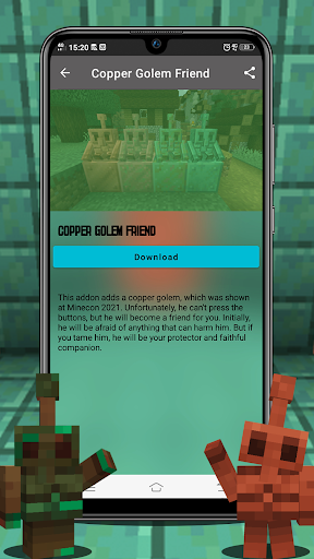 Mobs Copper Golem for MCPE