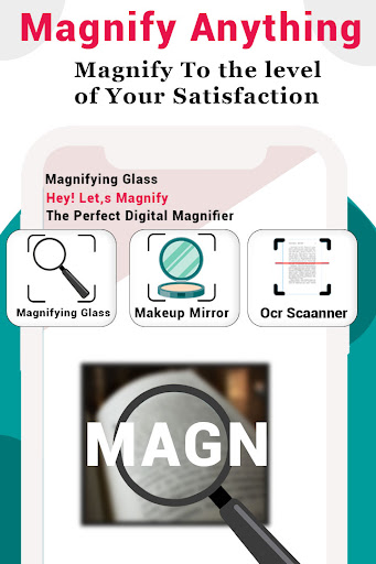 Android application Magnifying Glass screenshort