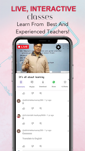 Android application GORANGO CLASSES screenshort