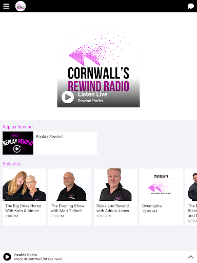 Cornwalls Rewind Radio Screen 3