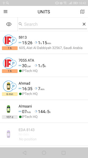Android application IPTrack screenshort