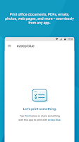 screenshot of ezeep Blue Printer App