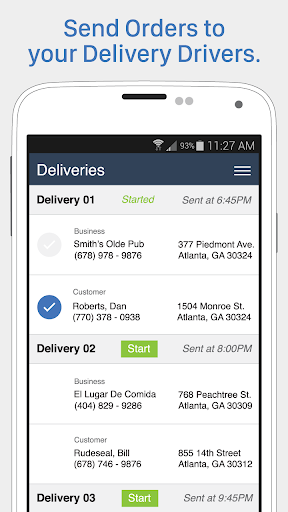 Android application 86EnRoute screenshort