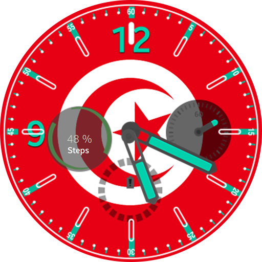 Sphère drapeau de la Tunisie