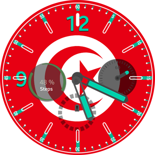 Sphère drapeau de la Tunisie logo