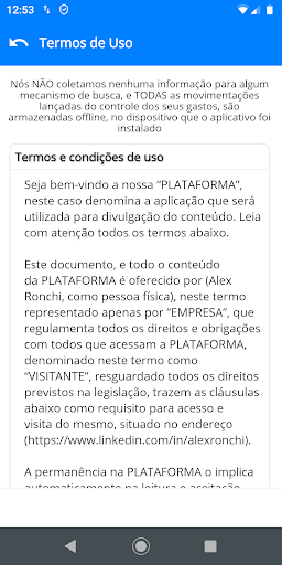 Conta em Dia Screenshot