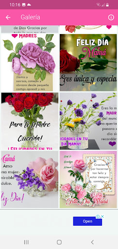 Android application Feliz Día de la Madre screenshort