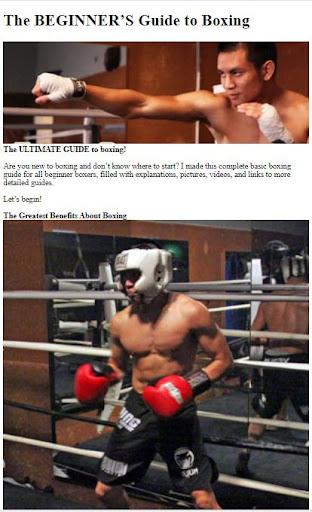 Android application How to Do Boxing Training screenshort