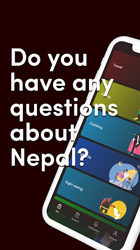 Android application Ask Nepal screenshort