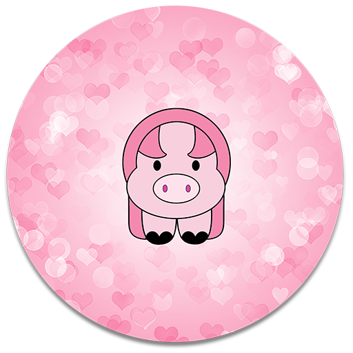 XP Theme Beauty Pink Pig  Icon