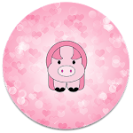 Cover Image of Baixar XP Theme Beauty Pink Pig  APK
