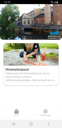 Android application Norrköpings stadsmuseum screenshort