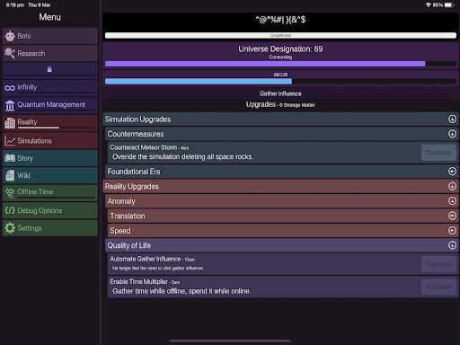 Screenshot of Idle Dyson Swarm