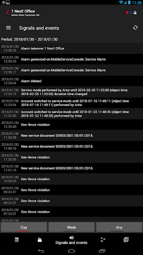 Android application KronosNET mService screenshort