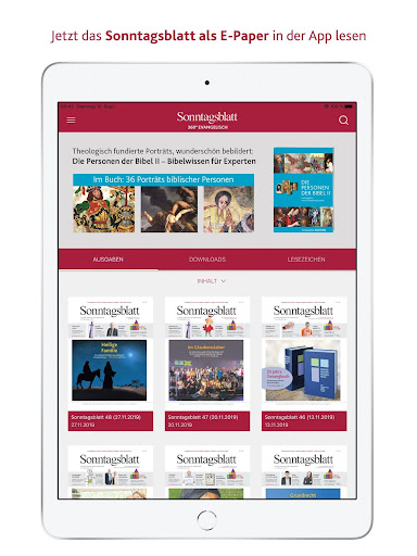 Android application Sonntagsblatt 360° Evangelisch screenshort