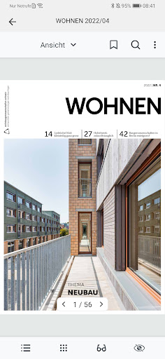 Android application WOHNEN E-Paper screenshort