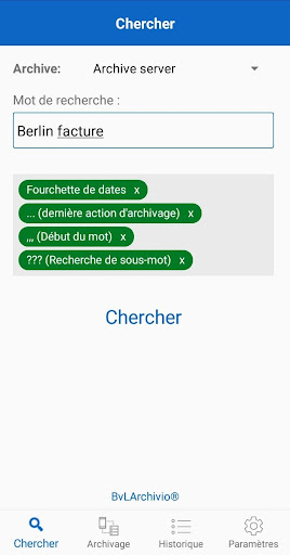 Aperçu de l'application
