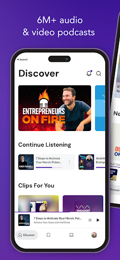 Android application Podopolo Podcast App screenshort