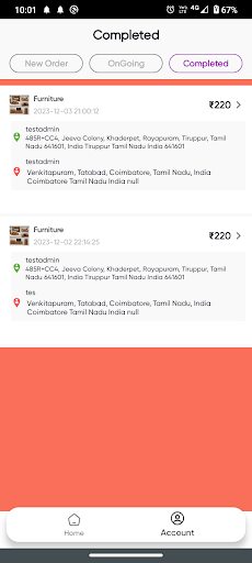 Valamove Delivery Partner Screen 3