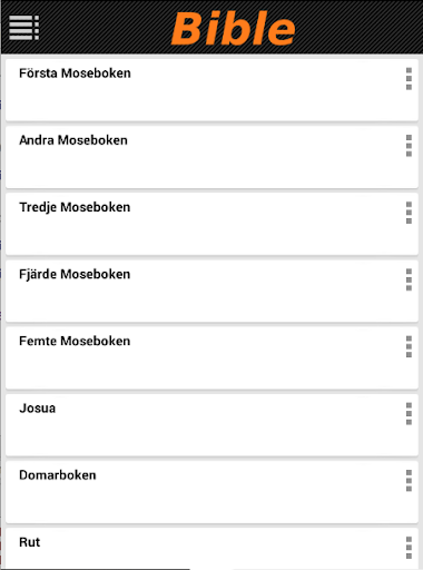 Android application Svenska Folkbibeln (Audio) screenshort