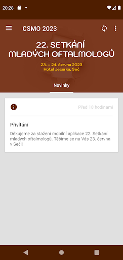 Android application CSMO 2023 screenshort