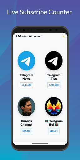 Telegram - Live Subscriber Counter