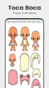 Toca Boca Paper Doll Ideas for Android - Download