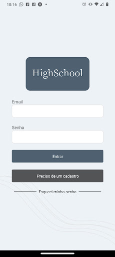 Android application HighSchool screenshort