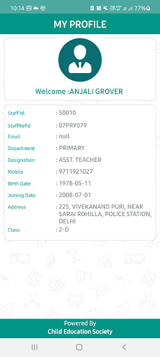 Bbps Teacher App Screen 2