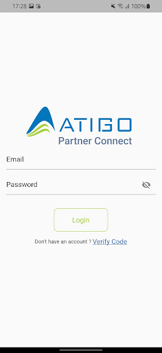 Android application Atigo Partner Connect screenshort