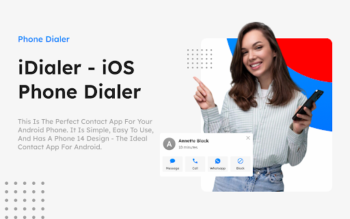 Android application iDialer - iOS Phone Dialer screenshort