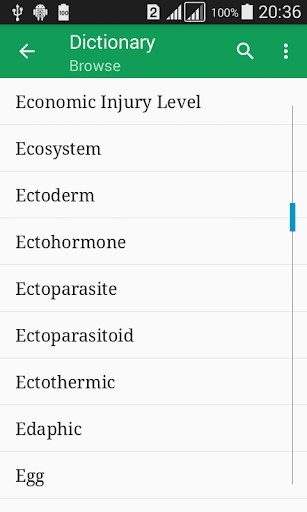 Android application Entomology Dictionary Offline screenshort