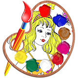 Coloring Book Games for Girls icon
