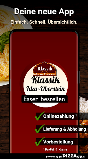 Android application Klassik Indisches Restaurant I screenshort