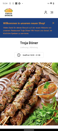 Android application Troja Döner screenshort