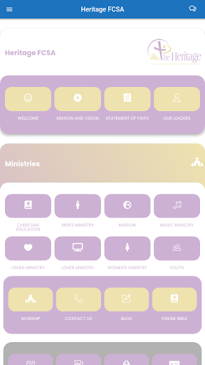Android application Heritage FCSA screenshort
