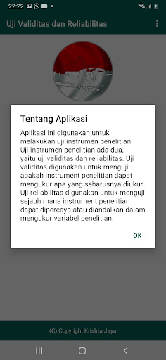 Uji Validitas dan Reliabilitas Screen 2