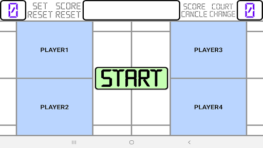 Android application badminton scoreboard screenshort