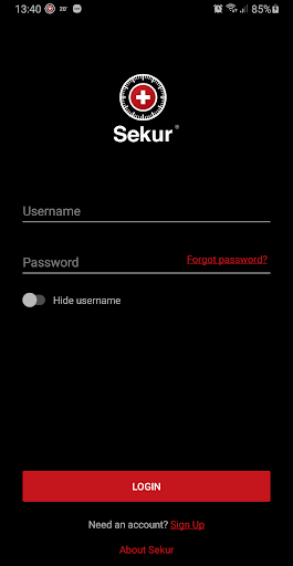 Android application SekurMessenger screenshort