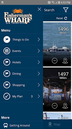 Android application Fisherman's Wharf Trip Planner screenshort