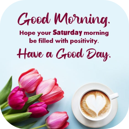 saturday morning greetings logo