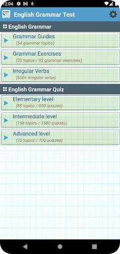 English Grammar Test Screenshot 1 - AppWisp.com