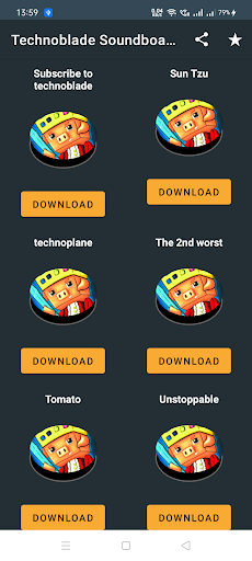 Technoblade Sound Buttons  Meme Soundboard