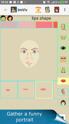 Android application ImViv mime avatar maker screenshort