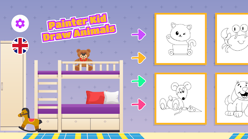 Painter Kid: Color Animals 1.3 screenshots 1