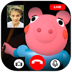Cover Image of Download scary piggy roblx fake video call & chat simulator 2.0 APK