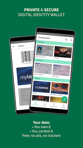 Android application ID Pocket: Identity wallet screenshort