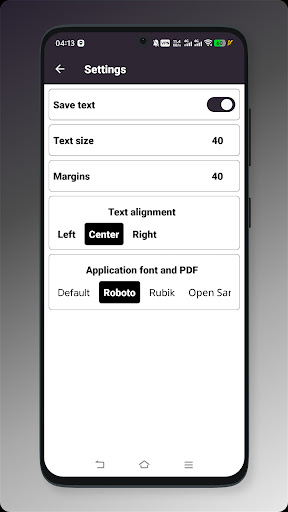 App screenshot
