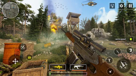 Sniper 3D Action: 銃を撃つ スナイパー戦争